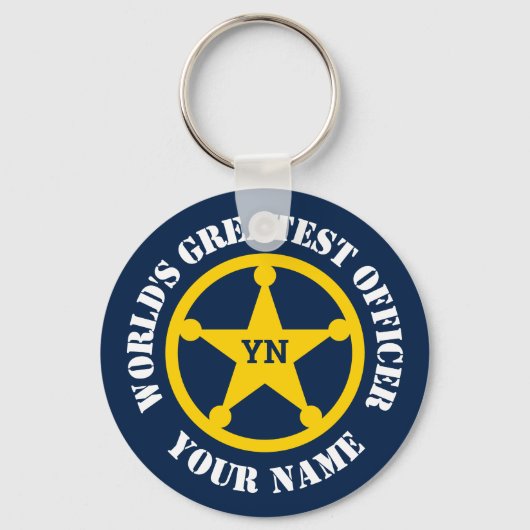 法カスタム律執行官写真 キーホルダー (正面)