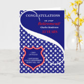 法カスタム律執行退職祝い カード (黄色い花)