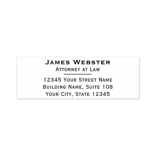 法クラシック法およびプロフェッショナル差出人住所 セルフインキングスタンプ (デザイン)