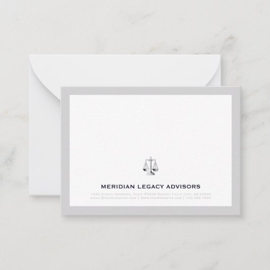 法シンプルエレガント法 ノートカード (正面)