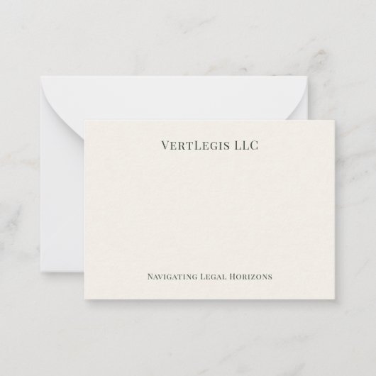 法シンプルエレガント法 ノートカード (正面)