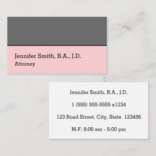 法シンプルプロフェッショナル名刺 名刺 (正面/裏面)