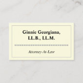 法シンプル務エレガント弁護士名刺名刺 名刺 (正面)