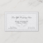 法シンプル律上の単色及びダマスク弁護士 名刺 (正面)