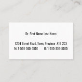 法シンプル法プロフェッショナル名刺 名刺 (裏面)