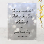 法パーソナライズされたの父誕生日 カード (黄色い花)