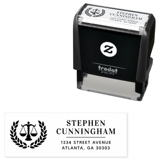 法パーソナライズされたモダン弁護士弁護士 セルフインキングスタンプ (インサイチュ)