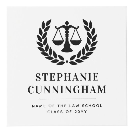 法パーソナライズされたモダン科の卒業式3写真 フォトキューブ (正面)