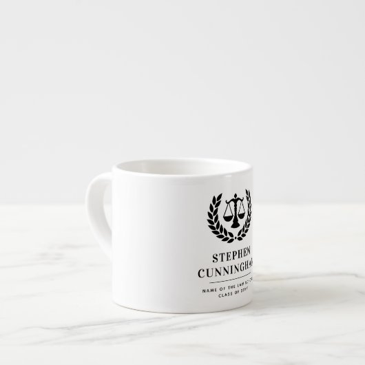法パーソナライズされたモダン科卒業 エスプレッソカップ (正面左)