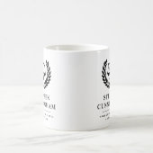 法パーソナライズされたモダン科卒業 コーヒーマグカップ (中央)