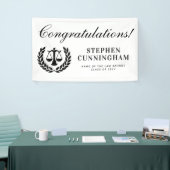 法パーソナライズされたモダン科卒業 横断幕 (トレードショー)