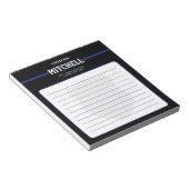 法パーソナライズされた執行の警察官が並んだ ノートパッド (アングル)