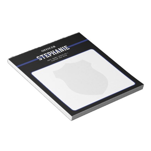 法パーソナライズされた執行の警察官 ノートパッド (アングル)