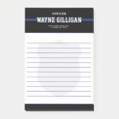 法パーソナライズされた執行の警察官 ポストイット (正面)