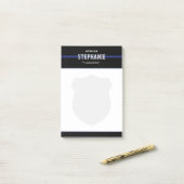 法パーソナライズされた執行の警察官 ポストイット (デスク上)