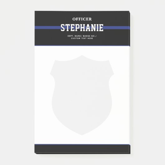 法パーソナライズされた執行の警察官 ポストイット (正面)