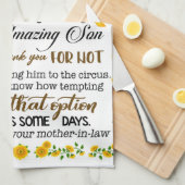 法パーソナライズされた律の娘への手紙 キッチンタオル (四つ折り)