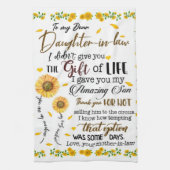 法パーソナライズされた律の娘への手紙 キッチンタオル (縦)