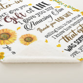 法パーソナライズされた律の娘への手紙 シェルパブランケット (3/4)