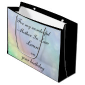 法パーソナライズされた律上の誕生日 ラージペーパーバッグ (正面アングル)