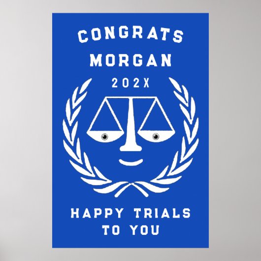 法パーソナライズされた科卒業党 ポスター (正面)