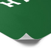 法パーソナライズされた科卒業党 ポスター (角)