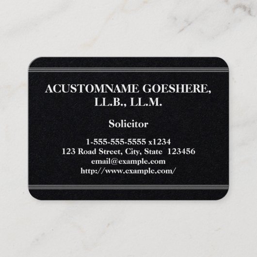 法ミニマル人の名刺 名刺 (正面)