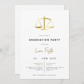 法モダン科卒業党招待状 招待状 (正面/裏面)