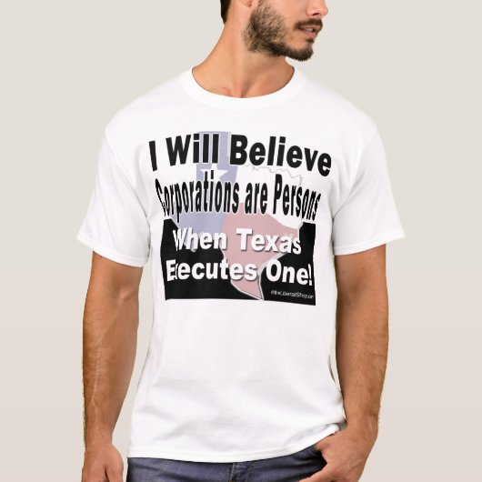 法人は人であるTシャツ Tシャツ (正面)