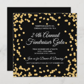 法人イベント用ゴールドグリッターコンフェッティブラック (正面/裏面)