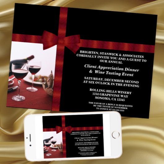 法人イベント クライアントへの感謝 招待状