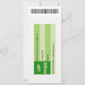 法人バスケットボールイベントチケット 招待状 (裏面)