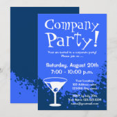 法人パーティーの招待状 | 会社からの招待 招待状 (正面/裏面)