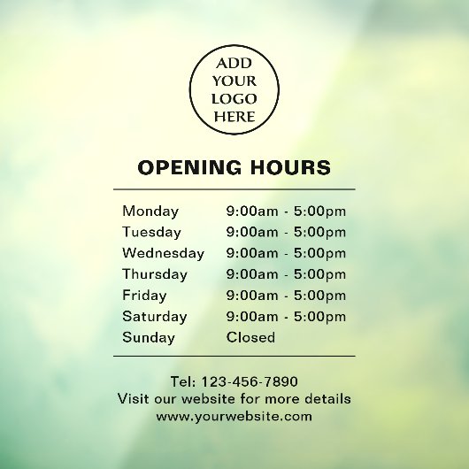 法人ビジネス会社営業時間ロゴはこちら ウィンドウサイン (シート3)