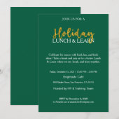 法人ホリデーランチ＆ラーニングへのご招待 招待状 (正面/裏面)