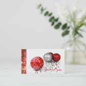 法人企業のクリスマスのプレゼントの証明書 割引カード (スタンド正面)