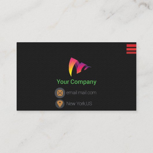 法人企業カード 名刺 (裏面)