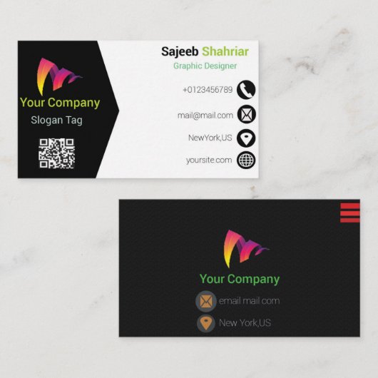 法人企業カード 名刺 (正面/裏面)