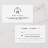 法人 プロフェッショナル ビジネス 会社 ロゴを追加 予約カード (正面/裏面)