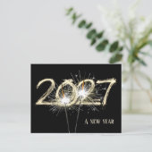 法人 新年2027 スパークラー ポストカード (スタンド正面)