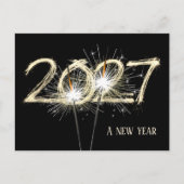 法人 新年2027 スパークラー ポストカード (正面)