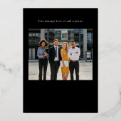 法企業の務会社 箔シーズンカード (裏面)