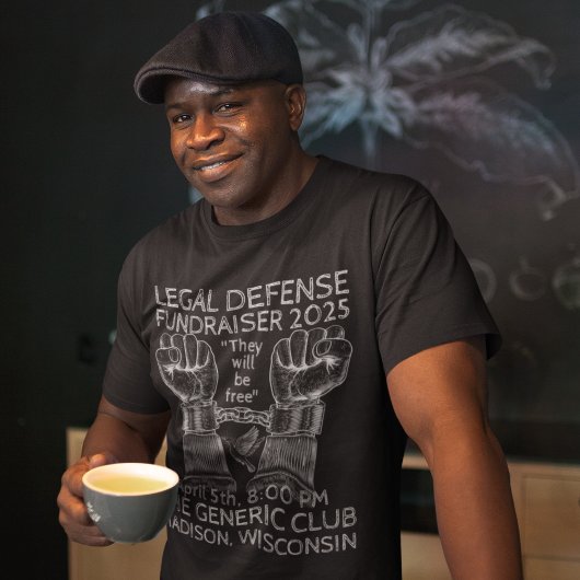 「法動揺して務防衛募金イベント Tシャツ