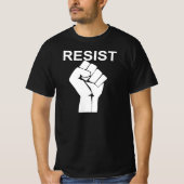 法務に抗議する法務に対する手の握りに抵抗する Tシャツ (正面)