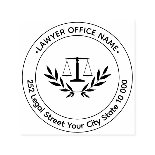 法務はかりで測名前をカスタムする住所 セルフインキングスタンプ (デザイン)