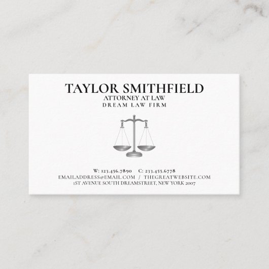 法務はかりで測弁護士裁判官 名刺 (正面)