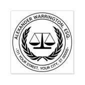 法務はかりで測弁護士4S法律名住所 セルフインキングスタンプ (デザイン)