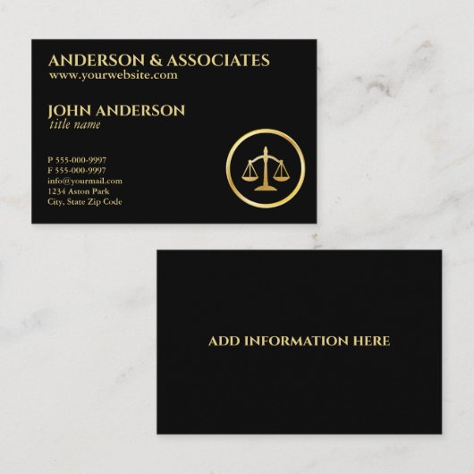 法務はかりで測弁護士 名刺 (正面/裏面)