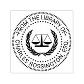 法務はかりで測弁護士#4図書名 セルフインキングスタンプ (デザイン)
