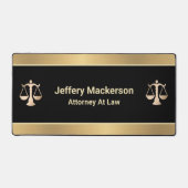 法務はかりで測裁判官の弁護士 デスクマット (正面)